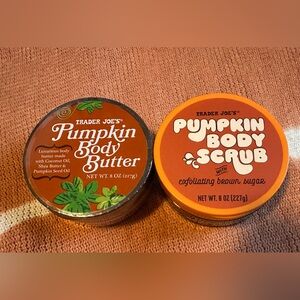 Trader Joe’s Limited Edition Pumpkin Body Butter & Brown Sugar Body Scrub Set 🍂